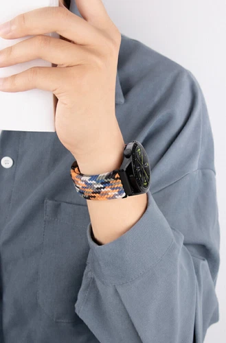 Correa de reloj de pulsera magnética de nailon trenzado de 18 mm 20 mm 22 mm correa de liberación rápida - Imagen 12 de 169