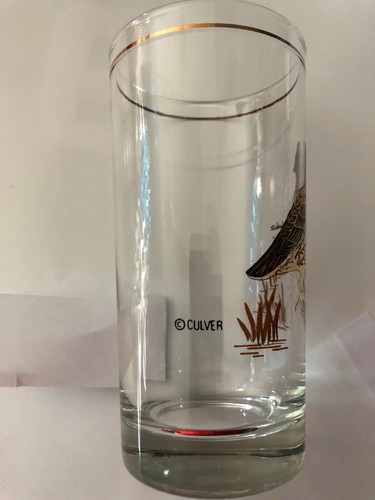 Vintage Bobwhite Glass Culver USA with Gold trim - Picture 3 of 4