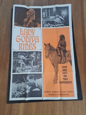 LADY GODIVA RIDES Original 1969 Movie Poster 28x42