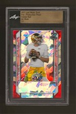 2021 Leaf Metal Draft Ian Book Crystal Red Pre Production Proof 1/1