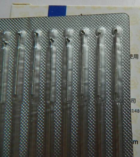 1000 piezas 500 piezas Aguja Acupuntura Cloud Dragon sin tubo Lámina Envuelta 100/caja Foto 4 de 4