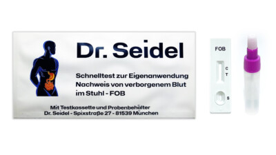 2x Dr. Seidel FOB Darmkrebs Vorsorge Stuhl Test - Komplett Testset Früherkennung