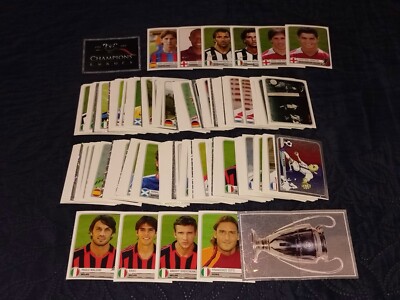 196-384 CHAMPIONS OF EUROPE 1955-2005 Panini Footballers Figure with back