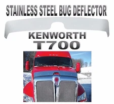 KENWORTH T700 STAINLESS STEEL BUG DEFLECTOR (2011+ or Newer)