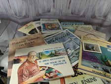 Walter Foster art books set 10 lot animals drawing rocks Bill Alexander  s oil pa