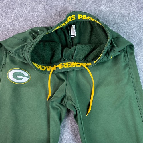 Green Bay Packers Sweatpants Mens Medium Nike Therma Fit Drawstring - Picture 8 of 14