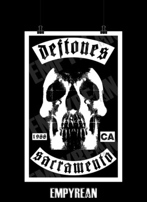 Deftones Self Titled Skull Patch Style Poster Art Print | eBay