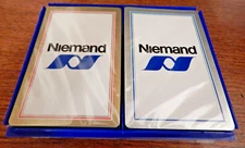 2  Decks of Sealed Niemand Playing Cards in Plastic Box