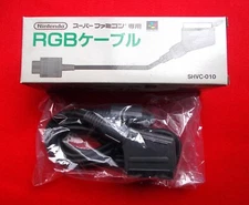 Nintendo Super Famicom Official RGB Cable SHVC-010 Unused Box Japan