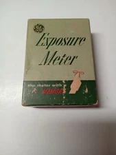 Vintage GE Exposure Meter Type PR-1 w/Original Box Case Booklet