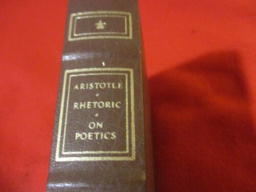 Aristotle Rhetoric and On Poetics Franklin Library Hardcover Book 1981 Vintage - Afbeelding 1 van 13