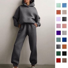 Women High-Waist Tracksuit Pullover 2pcs/Set 