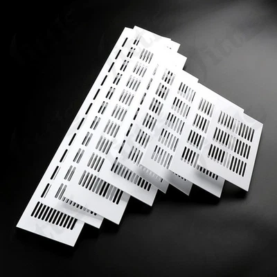 Griglia di ventilazione in alluminio bianco elettrodomestici da incasso copertura ventilazione mobili
