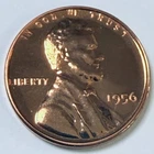 1956 Lincoln Proof Wheat Cent- Choice Gem Proof Luster Mint State Details #7342