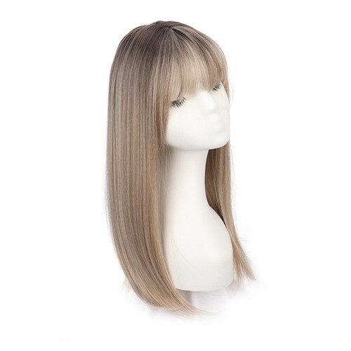 Synthetic Hair Topper with Bangs Fringe Hair Pieces for Thinning Hair - Picture 12 of 16