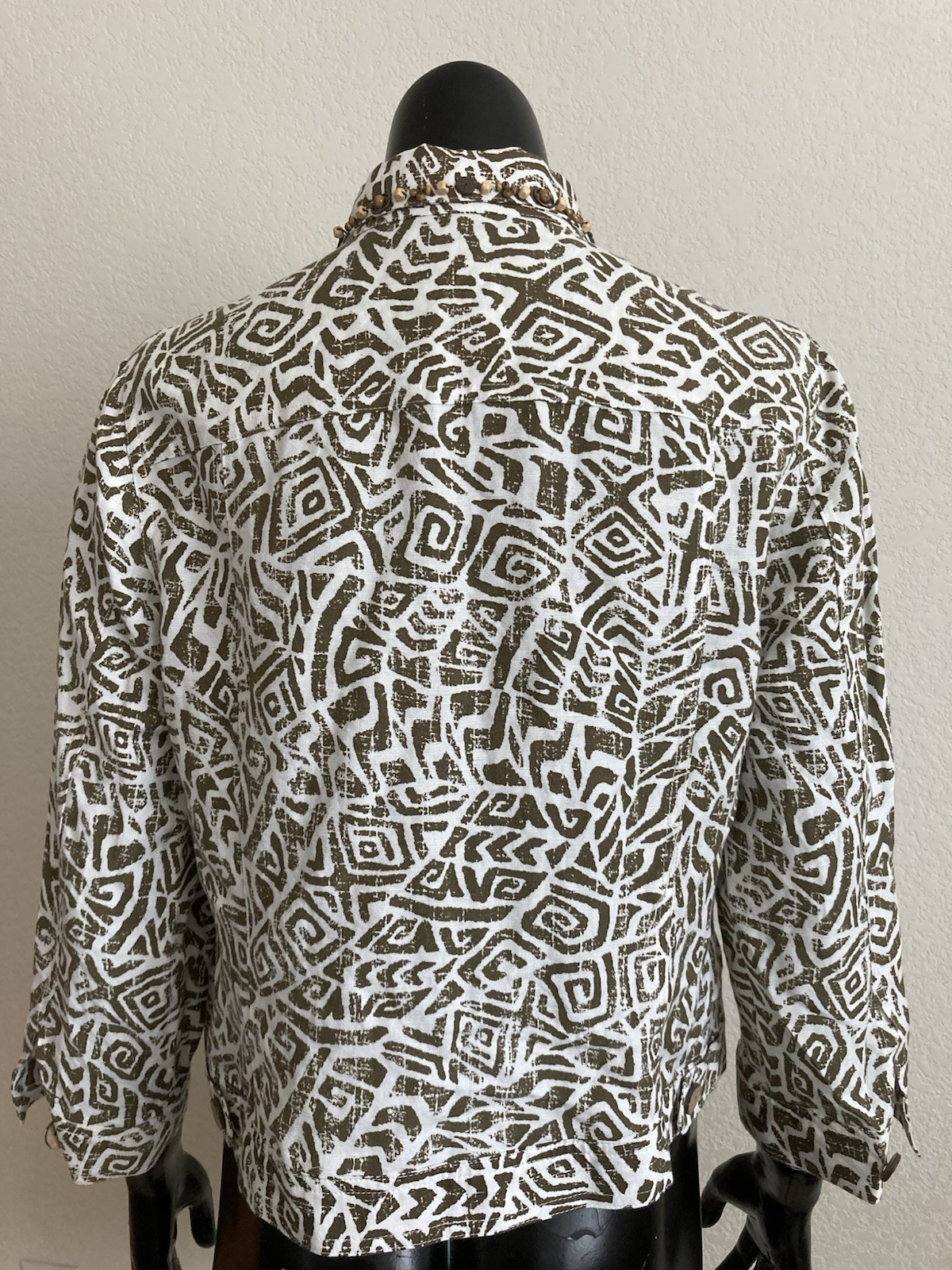 Ruby Rd Jacket  Size 8 Tribal Print Button Up Ret… - image 3
