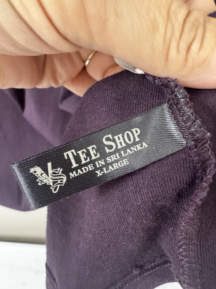 Tienda de Tee De Colección Y2K 90 Babydoll Púrpura Terciopelo Seda Top Capricho Hada Grunge Foto 4 de 4