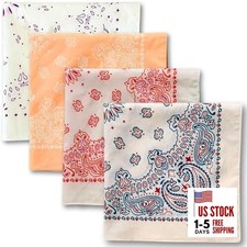 Premium Soft Cotton Bandanas Pack for Men and Women Pack of 4 the Bohemians