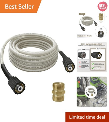 #ad Durable 3300 PSI Pressure Washer Hose Perfect for Greenworks Power Washers $30.39