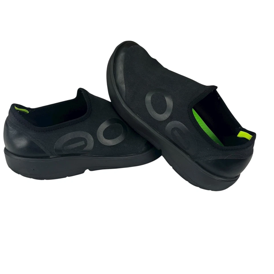 OOFOS OOmg eeZee Low Black Slip-On Shoes Recovery Comfort Sneakers Mens 10 EU 43 - Image 2 of 4
