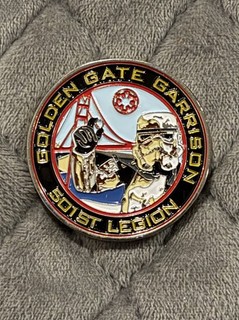 star wars 501st legion challenge Coin Golden Gate Garrison V10 Silver