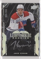 2020 SPx UD Black Lustrous Rookie Signatures 25/299 Tier 1 Jake Evans Auto n7r