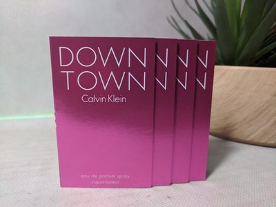 CALVIN KLEIN DOWN TOWN EDP 1.2ml .04fl oz X4 PERFUME SPRAY SAMPLE VIALS 