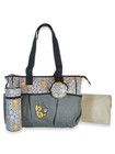 Disney Winnie The Pooh Baby 4-Piece Diaper Bag Tote Set Color: gray Size: one