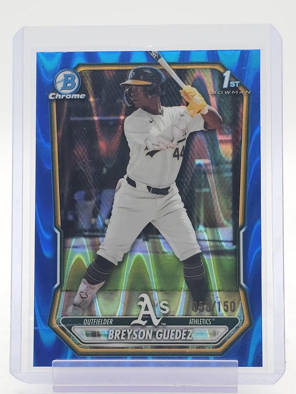 BREYSON GUEDEZ 2026 BOWMAN CHROME 1ST BLUE RAYWAVE REFRACTOR /150 #BCP-32 Q3701