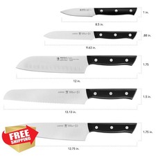 HENCKELS Dynamic 5-Piece Kitchen Knife Set German Engineered Chef Bread