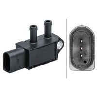 Sensor Abgasdruck Geschraubt 3-Polig Hella FüR U.A. Skoda Octavia