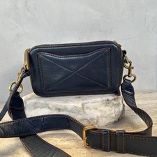 MARC JACOBS Calfskin Recruit Camera Bag in Navy Crossbody Shoulder Blue