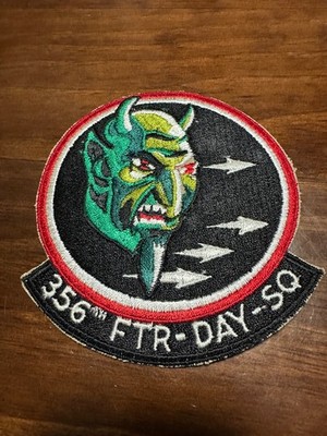 Vintage USAF 356th Fighter Day Squadron Patch Green Demons