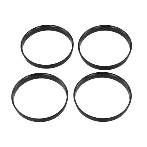 Set of Four Hub Centering Spacers Compatible with For BMW Wheels in Black - Picture 4 of 12