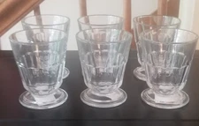 La Rochere France 4" Footed Glass Perigord Tumblers Set of 4 Juice Water 6 Fl Oz
