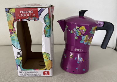 Joshua Montez Cocina Criolla Greca Coffee Maker Rare Limited