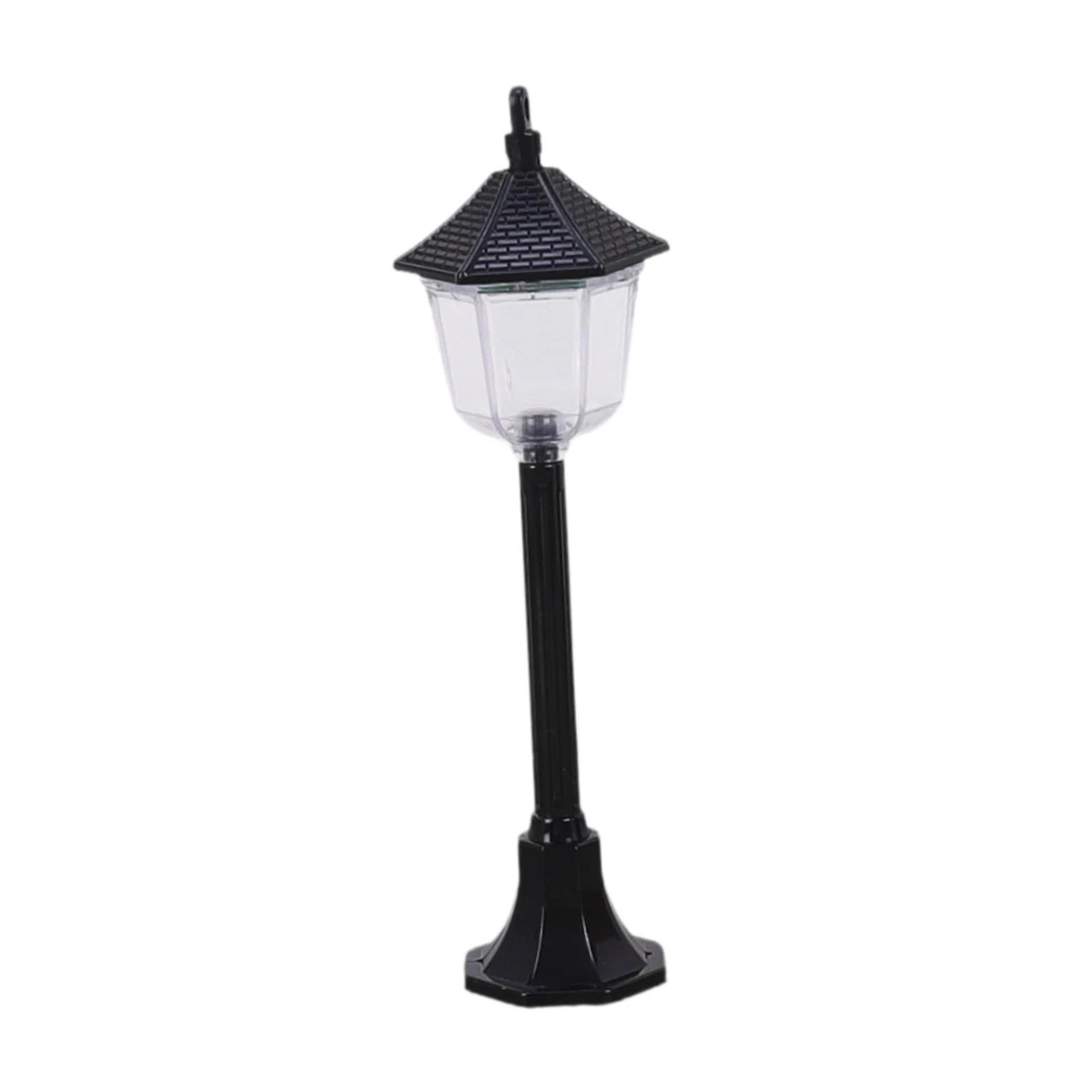 Vaguelly 8pezzi Miniature Street Light Models Con Teste Lampade Da Giardino Per Decorazioni Di Realistiche e Pratiche Da Luce Calda