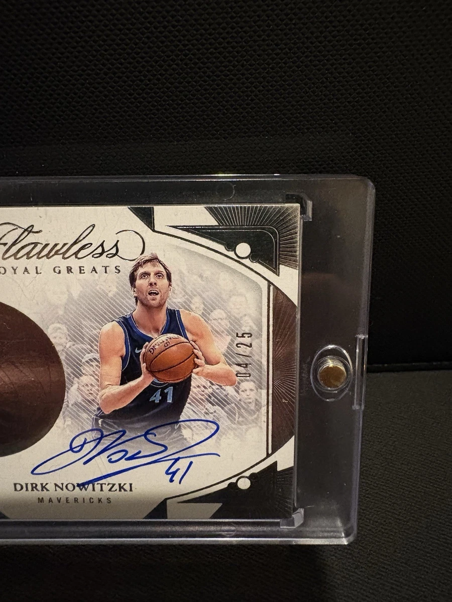 2023-24 Panini Flawless Dirk Nowitzki Loyal Greats On Card Auto /25