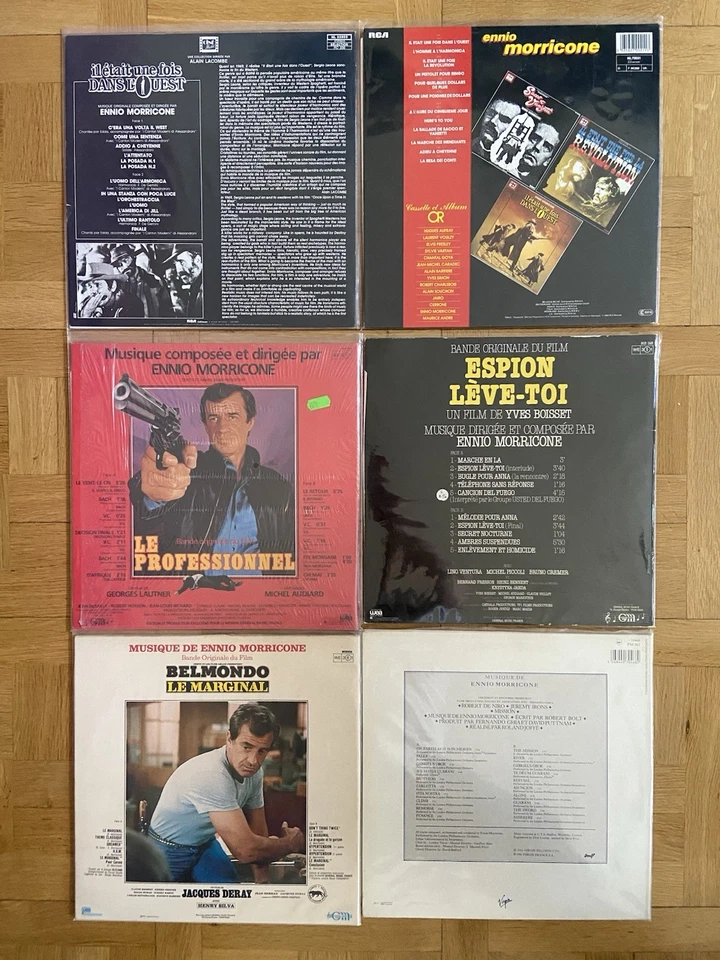 Ennio Morricone lot de 6 albums vinyles 33 tours (6 vinyl LPs bundle) - Bild 2 von 2