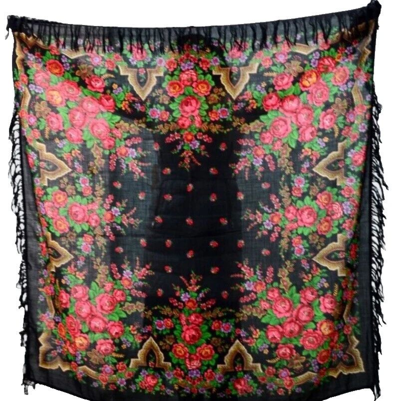 Original 1950s 100% Wool Vintage Scarves & Wraps