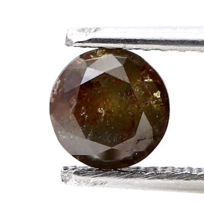 Surat*Diamond*City 0.81 ct w Rund Diamant Grau-Mix Brilliant Cut Natur, 1 Stück