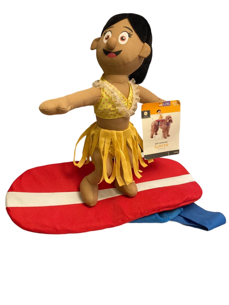 Dog hula girl costume sale