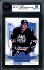 2006 Fleer Ultra Hot Prospects #98 Alexander Ovechkin Graded KSA 10 GEM-MINT