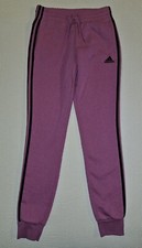 Adidas Essentials Fleece 3-Stripe Jogger Pants XS Unisex Pants Purple Lilac