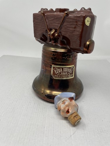 1969 Ezra Brooks Liberty Bell Whiskey Bottle Decanter (empty) - Picture 5 of 6