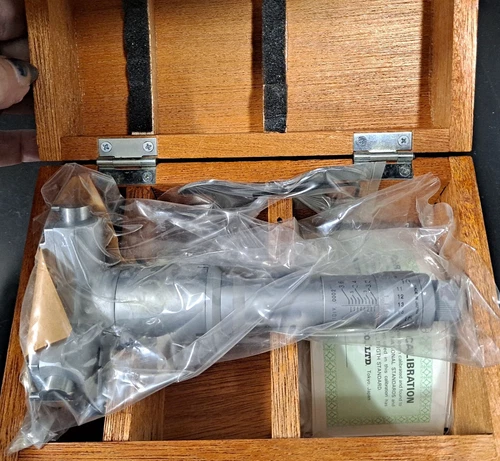 Mitutoyo 368-215 Holtest Inside Micrometer 3.2-3.6" NOS