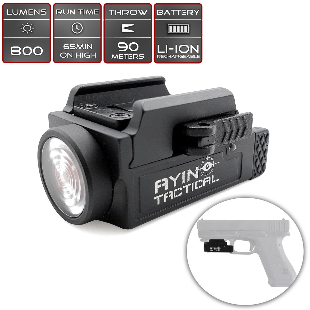 PKKP Lot de 2 mini lampes de poche LED 800 lumens, lampe de travail portable, porte-clés, 7 modes, lampes d'inspection rechargeables par USB, avec tournevis, pour urgence, réparation, camping