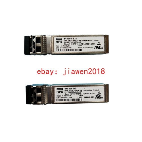HP 845398-B21 HPE 25GB SFP28 SR 100M Transceiver 849442-001 845397-001 - Afbeelding 2 van 2