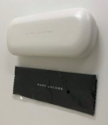 New MARC JACOBS White Sunglasses Eyeglass Hard Case with  display picture 1