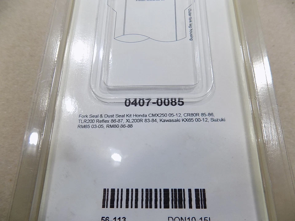 NOVO KIT DE VEDAÇÃO DE GARFO MOOSE RACING / 0407-0085 - Imagem 2 de 2